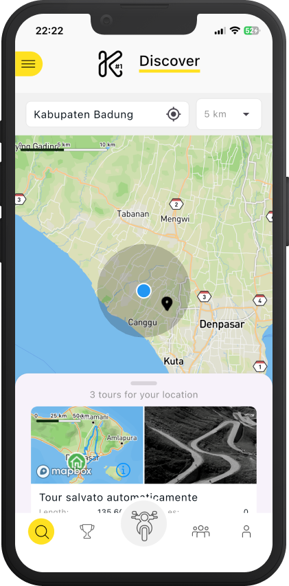 Kurvenheld app screen 2