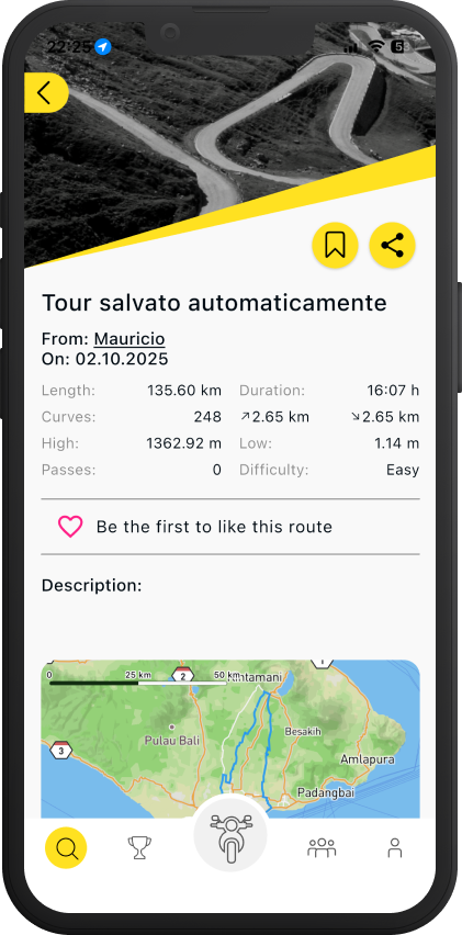 Kurvenheld app screen 3